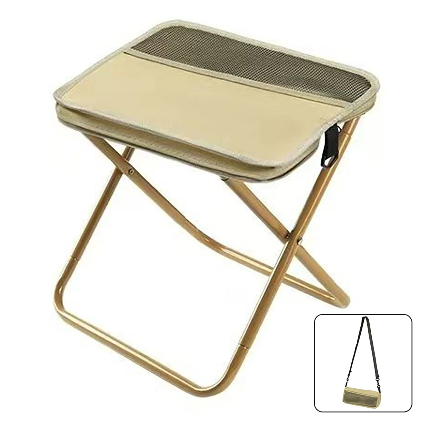Foldable Portable Backpack Stool with Carry Bag – Lightweight Mini Outdoor Chair